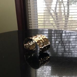 Gold tone cuff bracelet
